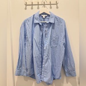 Women’s Light Blue Oversized Casual Shirt